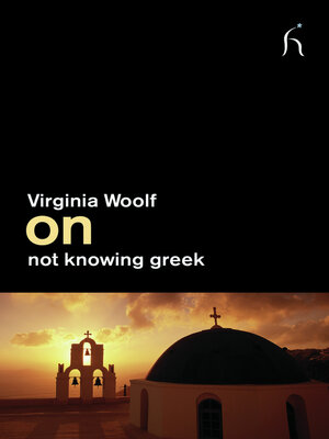 cover image of On Not Knowing Greek